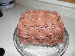 Super yummy chocolate cake and frosting